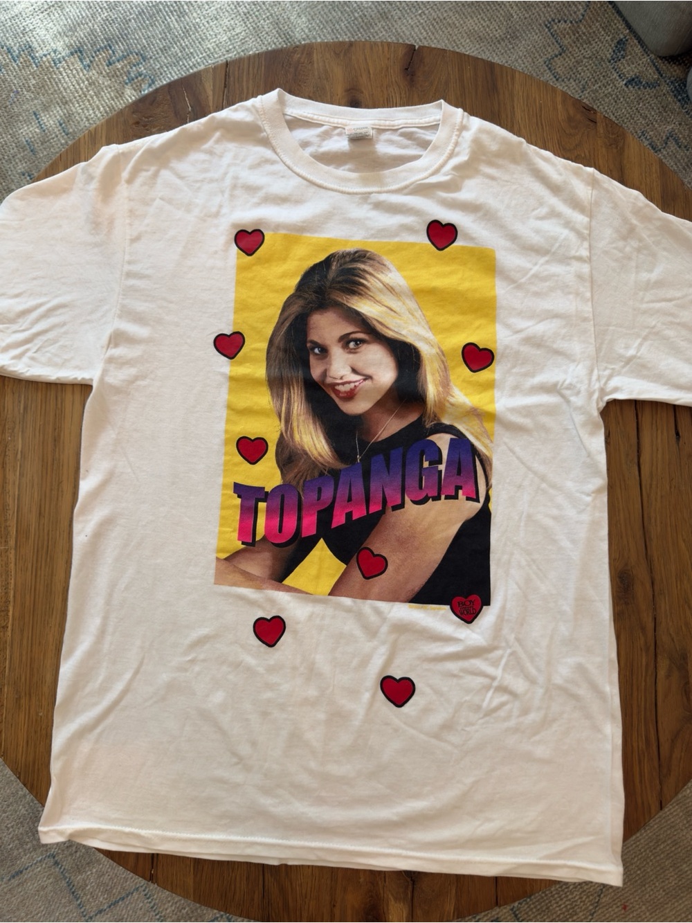 Topanga Graphic White Crewneck Tee